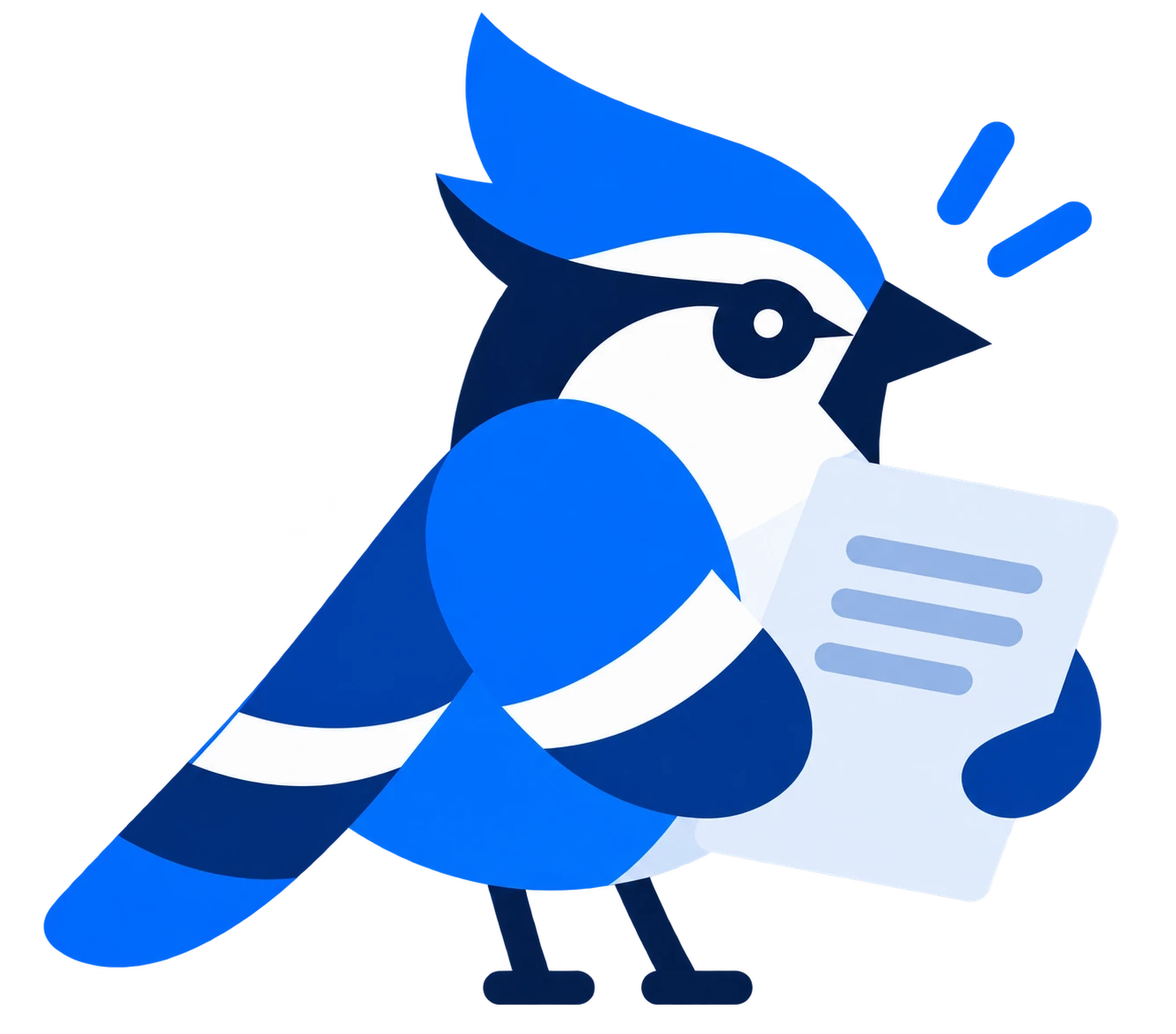 ResumeDrill’s blue jay mascot